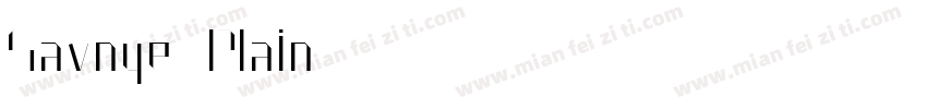 Savoye Plain字体转换